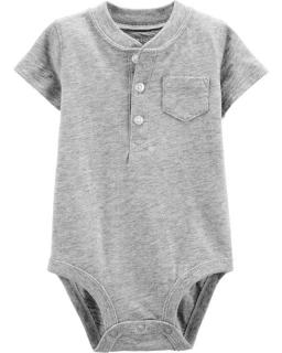 CARTER'S Body krátky rukáv Gray chlapec 6 m /veľ. 68