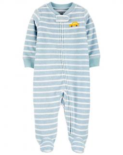 CARTER'S Overal zips obojstranný Blue Stripe chlapec 3m