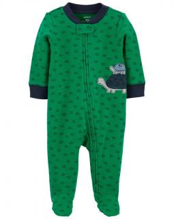 CARTER'S Overal zips obojstranný Green Turtle chlapec 3m