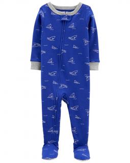 CARTER'S Overal zips obojstranný Shark chlapec 12m