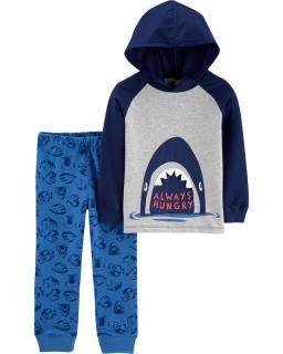 CARTER'S Set 2dielny mikina, nohavice Shark chlapec 12 m /veľ. 80