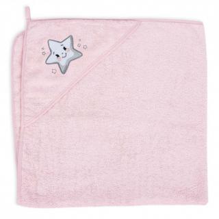 CEBA Osuška s kapucňou Froté 100 x 100 Star Pink