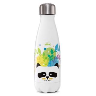 CHICCO Fľaša nerezová termo Chicco Drinky Panda 350 ml