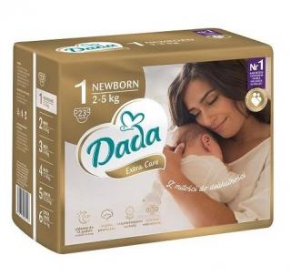 DADA Jednorázové plienky Extra Care veľ. 1 (2-5 kg), 23 ks