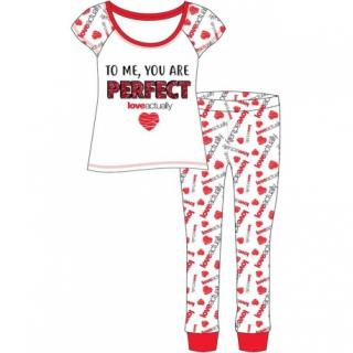 Dámske bavlnené pyžamo LOVE ACTUALLY - M (medium)