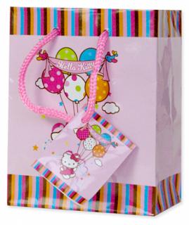 Darčeková taška Hello Kitty Baloon 14/11 (Papierová darčeková taška Hello Kitty Baloon)
