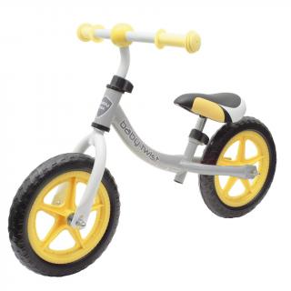 Detské odrážadlo bicykel Baby Mix TWIST žlté