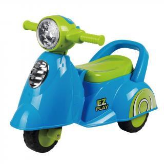 Detské odrážadlo motorka so zvukom Baby Mix Scooter modré