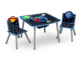 Detský stôl s stoličkami Vesmír