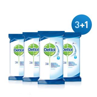 DETTOL Obrúsky na povrchy antibakteriálne 4 x 84 ks (3+1)