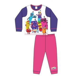 Dievčenské bavlnené pyžamo NUMBERBLOCKS - 3 roky (98cm)