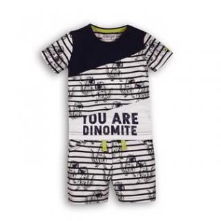 DIRKJE Set 2dielny C-SO SUNNY YOU ARE DINOMITE 62 Navy-White