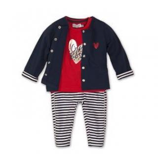 DIRKJE Set 3dielny C-SO SPORTY GIRL BOSS 56 Red-Navy