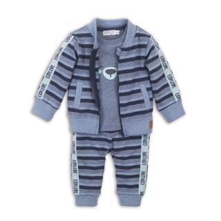 DIRKJE Set 3dielny D-BOY ADVENTURE TIME 56 Blue melee + navy