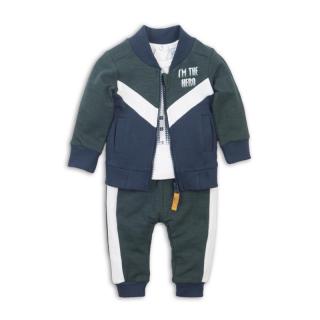 DIRKJE Set 3dielny D-JUST BE COOL I'M THE HERO 62 Green+off white+navy