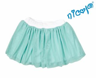 Dojčenská sukne Nicol, Mořská víla - zelená, veľ. 80