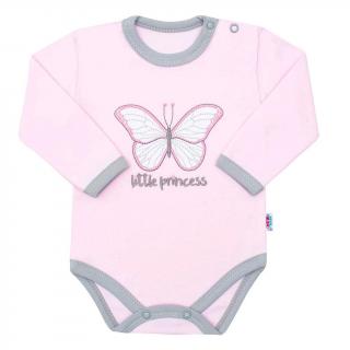 Dojčenské bavlnené body s dlhým rukávom New Baby Little Princess