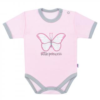 Dojčenské bavlnené body s krátkym rukávom New Baby Little Princess