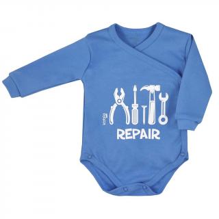 Dojčenské body celorozopínacie Koala Repair blue