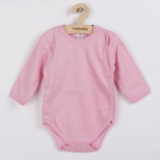 Dojčenské body celorozopínacie New Baby Classic II ružové