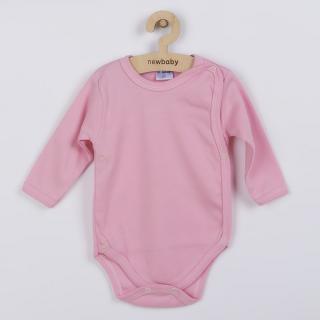 Dojčenské body celorozopínacie New Baby Classic ružové