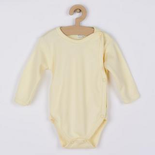 Dojčenské body celorozopínacie New Baby Classic žlté