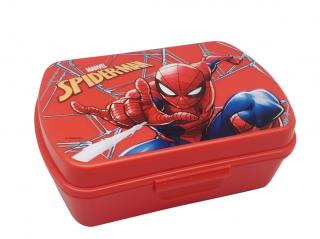 EUROSWAN Box na desiatu Spiderman red Plast, 16 x 12 x 5 cm