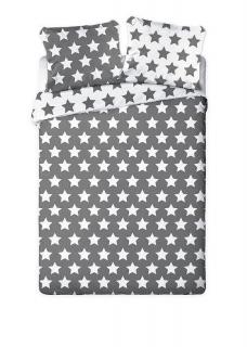 FARO Francúzske obliečky Hviezdy šedé  Bavlna, 220/200, 2x70/80 cm