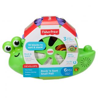 Fisher Price VKLADAČKA SPIEVAJÚCI SLIMÁK SO ZVUKMI