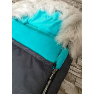 Fusak COMBI FOX 3v1 šedý - velvet aqua