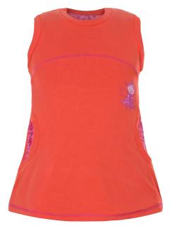 G-mini Dievčenské šaty s vílou HELGA 98 - oranžové