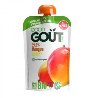 GOOD GOUT BIO Ovocné pyré bez lepku Mango 120 g – ovocný príkrm