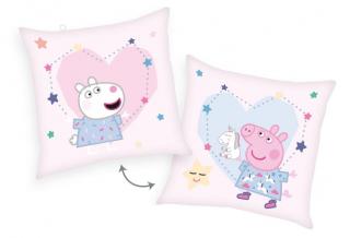 HERDING Vankúšik Peppa Pig dobrú noc  Polyester, 40/40 cm