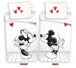 JERRY FABRICS Obliečky Mickey a Minnie láska 02 Bavlna, 140/200, 70/90 cm