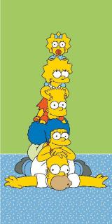 JERRY FABRICS Osuška Simpsons Family Tower  Bavlna - Froté, 70/140 cm