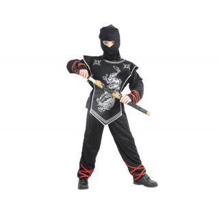 Karnevalový kostým Strieborný Ninja B