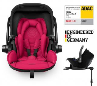 KIDDY Autosedačka Evoluna i-size 2 + Isofix základňa 40-83 cm Rubin Pink