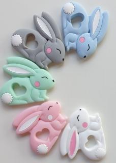 Kidi Love Hrýzatko silikónové BUNNY 8cm - Mint