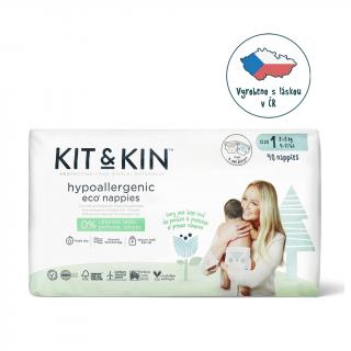 KIT &amp; KIN eko plienky, veľkosť 1 (40 ks), 2-5 kg