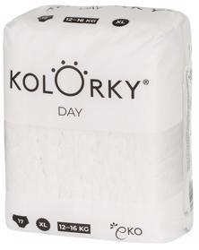 KOLORKY DAY NATURE - XL (12-16 kg) - 17 ks - jednorazové eko plienky