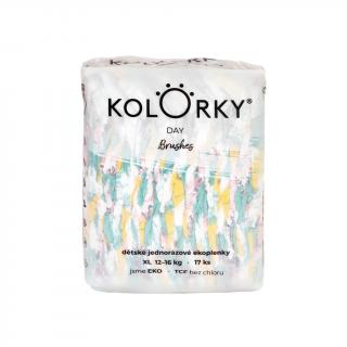 KOLORKY DAY - štetec - XL (12-16 kg) - 17 ks - jednorázové ekoplienky