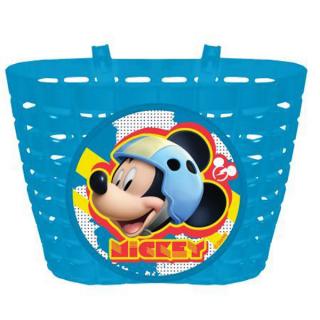 Košík na bicykel Mickey Mouse (plastový košík na riadidlá na dôležité drobnosti mladých cyklistov a cyklistiek.)