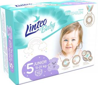 LINTEO BABY Plienky Baby Prémium JUNIOR (11-21 kg) 42 ks