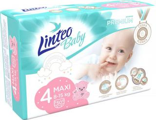 LINTEO BABY Plienky Baby Prémium MAXI (8-15 kg) 50 ks