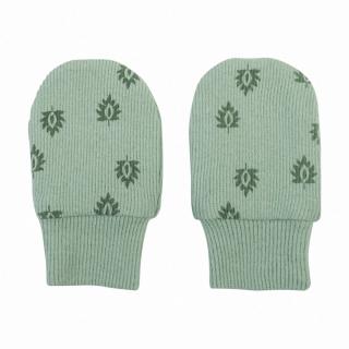 LODGER Rukavičky Mittens Print Rib Silt Green