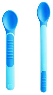 MAM Lyžičky feeding spoons &amp; Cover, 6m+ modré
