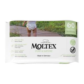 MOLTEX Pure &amp; Nature EKO vlhčené obrúsky na báze vody (60 ks)