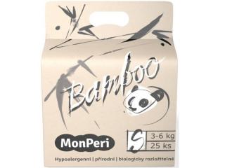 MONPERI Jednorazové eko plienky Bamboo S 3-6 kg