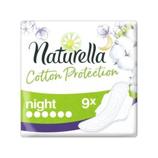 NATURELLA Cotton Protection Ultra Night vložky s krídelkami 9 ks