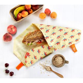 Obal na desiatu Boc’n’Roll, Sandwich bag - Kids Dinosaur